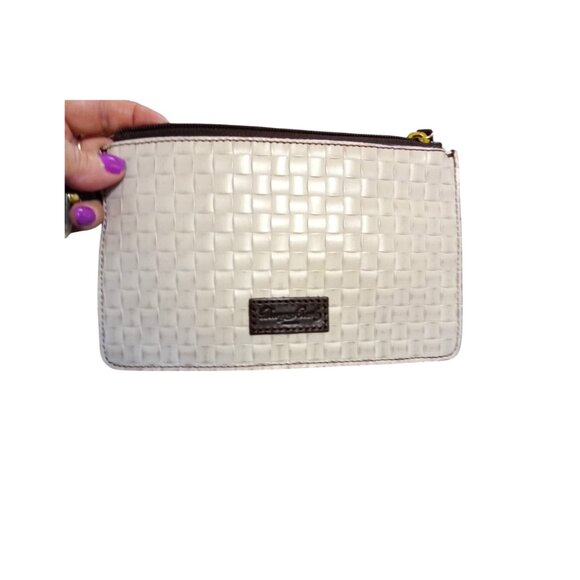 Dooney & Bourke NEW Leather Basket Weave Liliana Shopper Tote & Wristlet EUC - Picture 7 of 14